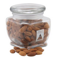 3 1/8" Howard Glass Jar w/ Almonds